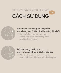 Phấn nước trang điểm Ohui Mesh Cushion 2 lõi (13g x2) cho một lớp nền bừng sáng, mỏng nhẹ tự nhiên và che phủ khuyết điểm hoàn hảo