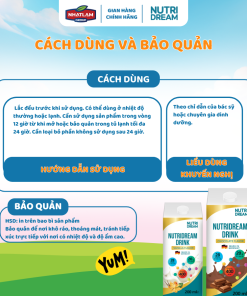 Thực phẩm dinh dưỡng Y học Nutridream – Vị Vanilla Nhập Khẩu Từ Đức