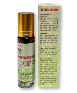 Dầu Lăn Nhân Sâm Nhị Thiên Đường Chai 10ml Hỗ Trợ Làm Giảm Cảm Mạo, Nhức đầu, Đau Bụng, Say tàu xe
