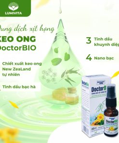 Bộ sản phẩm hỗ trợ phòng ngừa viêm mũi, họng dành cho người lớn DOCTORBIO