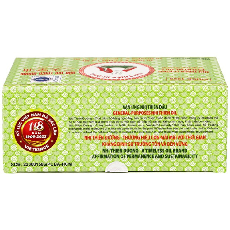 Dầu gió Nhị Thiên Đường (hộp 10 chai)