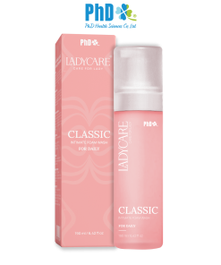 Dung dịch vệ sinh phụ khoa dạng bọt Ladycare Classic 190ML cho mẹ bầu, nam, nữ tuổi dậy thì