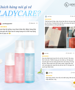 Dung dịch vệ sinh phụ khoa dạng bọt Ladycare Classic 190ML cho mẹ bầu, nam, nữ tuổi dậy thì