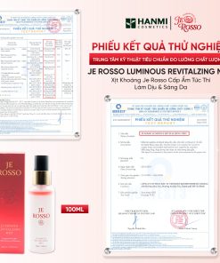 Xịt khoáng JE ROSSO 100ml bổ sung độ ẩm và làm dịu da – JE ROSSO Luminous Revitalizing Mist