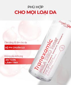 Combo Bộ 04 sản phẩm Giảm Thâm Nám và Làm Sáng Da Chuyên Biệt Angel’s Liquid Tranexamic (Toner, Serum & Kem)