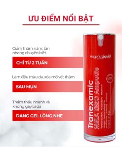 Combo Bộ 04 sản phẩm Giảm Thâm Nám và Làm Sáng Da Chuyên Biệt Angel’s Liquid Tranexamic (Toner, Serum & Kem)