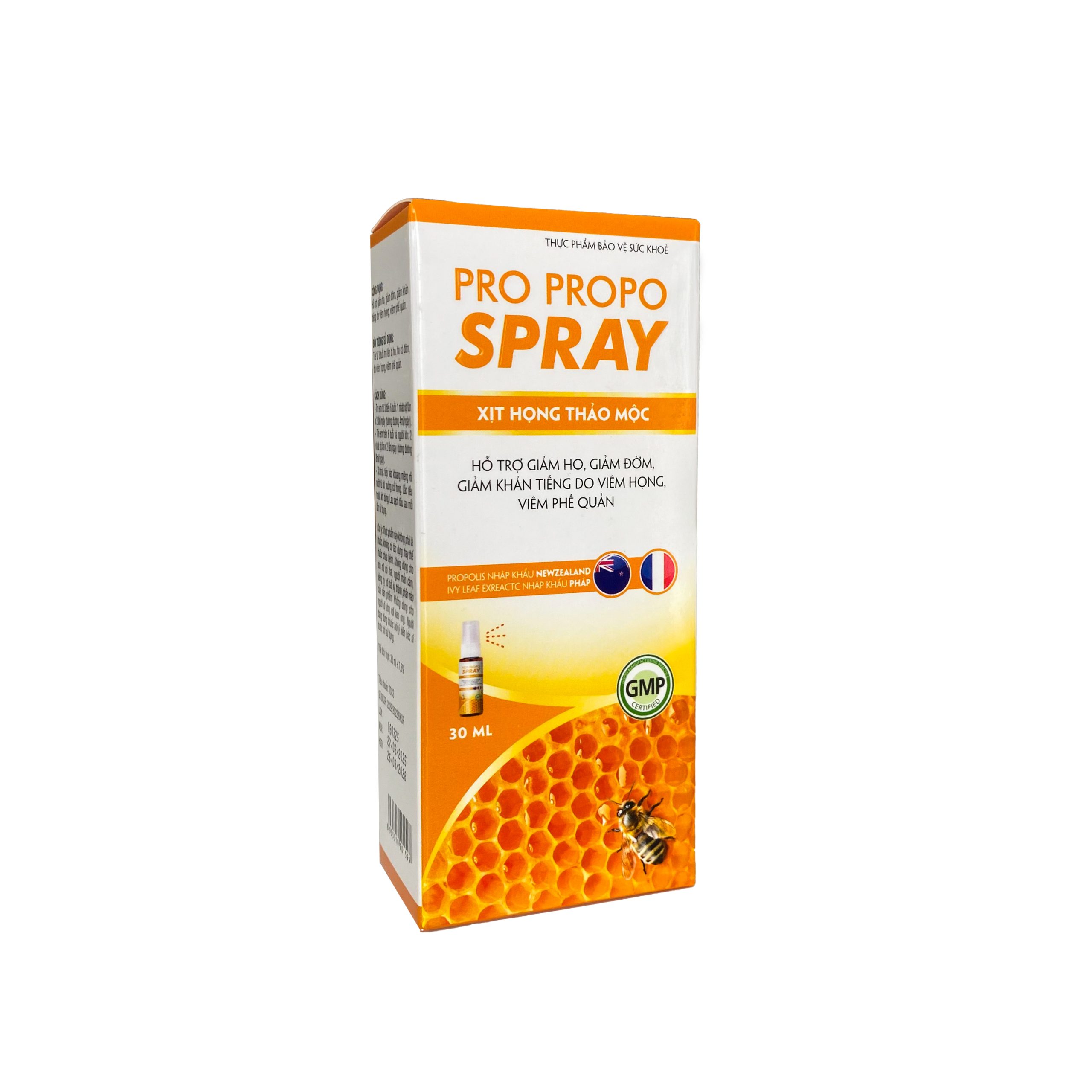 TPBVSK PRO PROPO SPRAY C/30ml (Hỗ trợ giảm ho, giảm đờm, viêm phế quản)