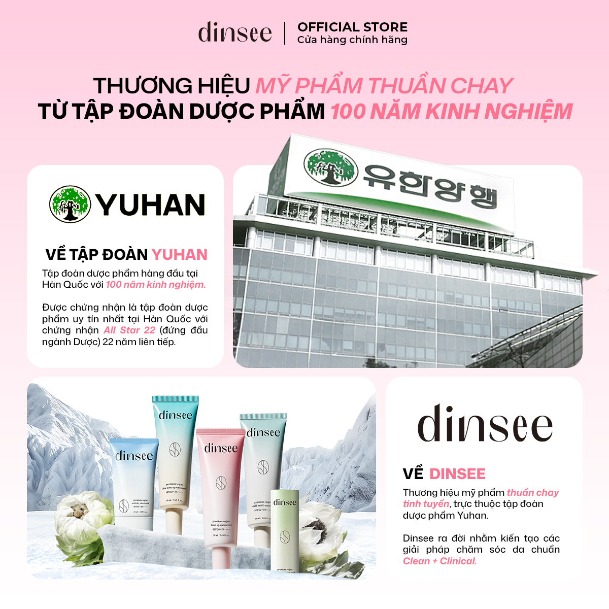 KEM CHỐNG NẮNG THUẦN CHAY SPF 50+ PA++++ ẨM MỊN, NÂNG TONE TRẮNG HỒNG DINSEE PREMIUM VEGAN TONE UP SUNSCREEN SPF50+ PA++++