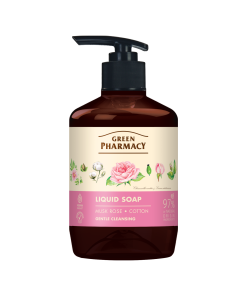 Xà phòng rửa tay Green Pharmacy Hoa hồng và Bông 460ml