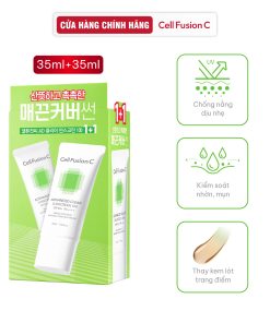 Kem Chống Nắng Phổ Rộng Cho Da Dầu Mụn Cell Fusion C Advanced Clear Sunscreen 100 SPF50+ PA++++ 35ml + 35ml