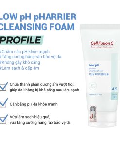 Sửa rửa mặt pH thấp – Cell Fusion C Low pH pHarrier Cleansing Foam 165ml