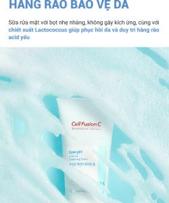 Sửa rửa mặt pH thấp – Cell Fusion C Low pH pHarrier Cleansing Foam 165ml