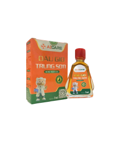 Dầu gió Trung Sơn chai 7ml (Hỗ trợ giảm cảm cúm, nhức đầu, say tàu xe, chóng mặt, ngạt mũi)