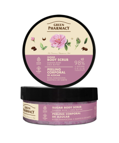 Tẩy da chết toàn thân Green Pharmacy Hoa hồng Damask và Bơ hạt mỡ 200ml