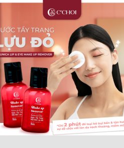 Nước tẩy trang mắt môi lựu đỏ – punica lip & eye make up remover