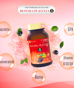 Thực phẩm bảo vệ sức khỏe Resvera Placenta Q (hộp 120 viên)