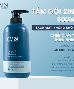 Tắm gội nam 2in1 hương nước hoa CM24 500ml