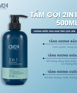 Tắm gội nam 2in1 hương nước hoa CM24 500ml