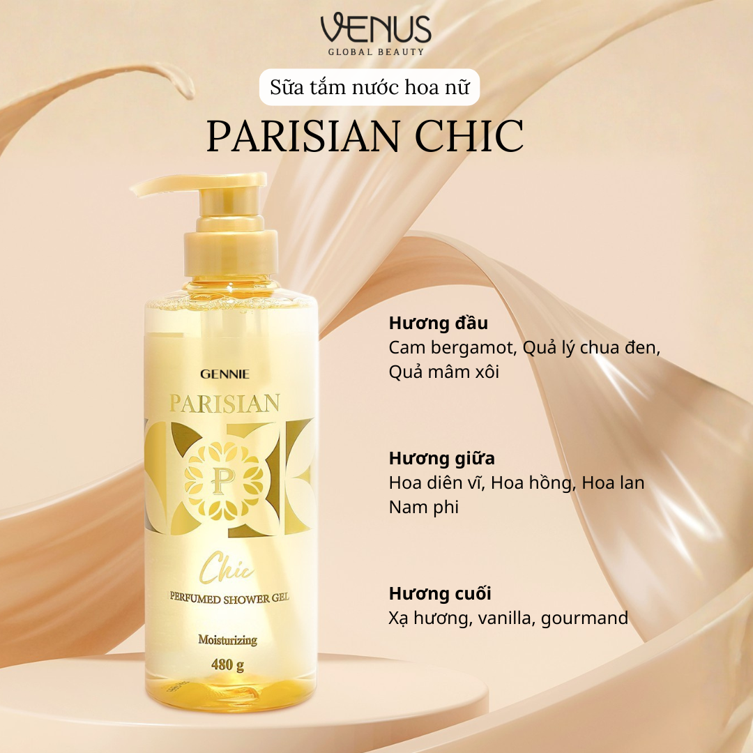 Sữa Tắm Nước Hoa Dưỡng Da Parisian Chic for Her 480g