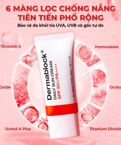 Kem chống nắng phổ rộng mỏng nhẹ vô hình Dermablock Daily Sun Cream SPF 50+ PA++++ 35ml