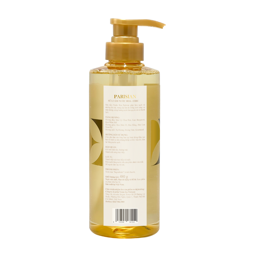 Sữa Tắm Nước Hoa Dưỡng Da Parisian Chic for Her 480g