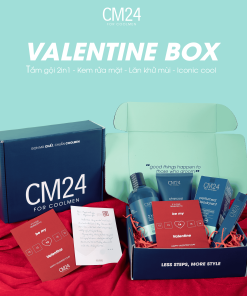 Hộp quà tặng nam CM24: Nước hoa, Tắm gội, Kem rửa mặt & Lăn khử mùi