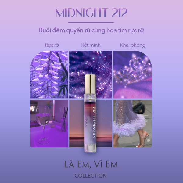Nước hoa nữ Mine Midnight lưu hương 6-8h 9ml