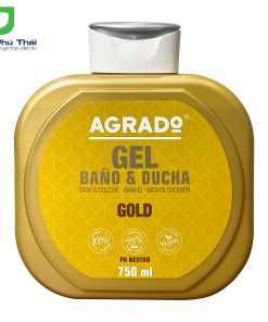 Sữa tắm Agrado Gold (Chai 750ml) – hương thơm nước hoa nồng nàn & tinh tế