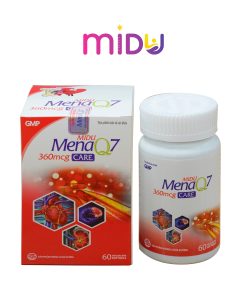 Midu MenaQ7 360mcg care – Hộp (1 lọ x 60 viên)