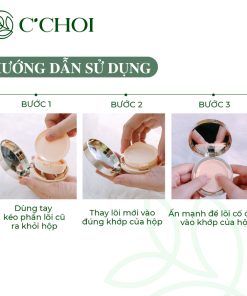 Combo phấn nước + lõi C’Choi Herbal DD Cushion