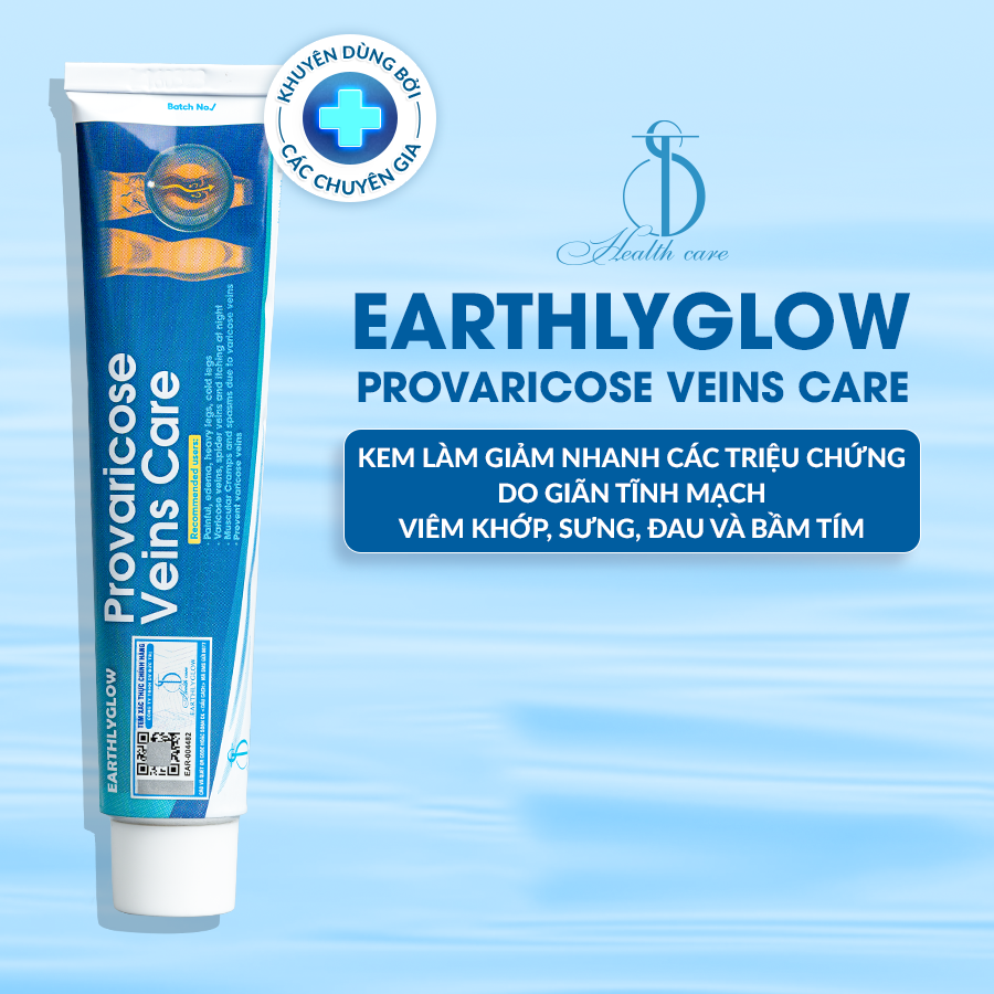 Kem hỗ trợ giảm viêm khớp, giãn tĩnh mạch Earthlyglow – Tuýp 65g