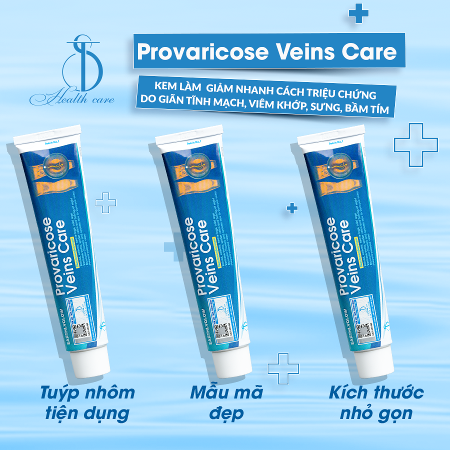 Kem hỗ trợ giảm viêm khớp, giãn tĩnh mạch Earthlyglow – Tuýp 65g