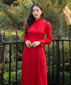 Set Áo dài Gấm hoa Thiên Ân