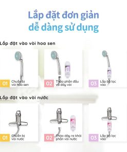 Lõi lọc nước Vita-Fresh-All (lắp trước vòi sen tắm), model: Vita-Fresh-All