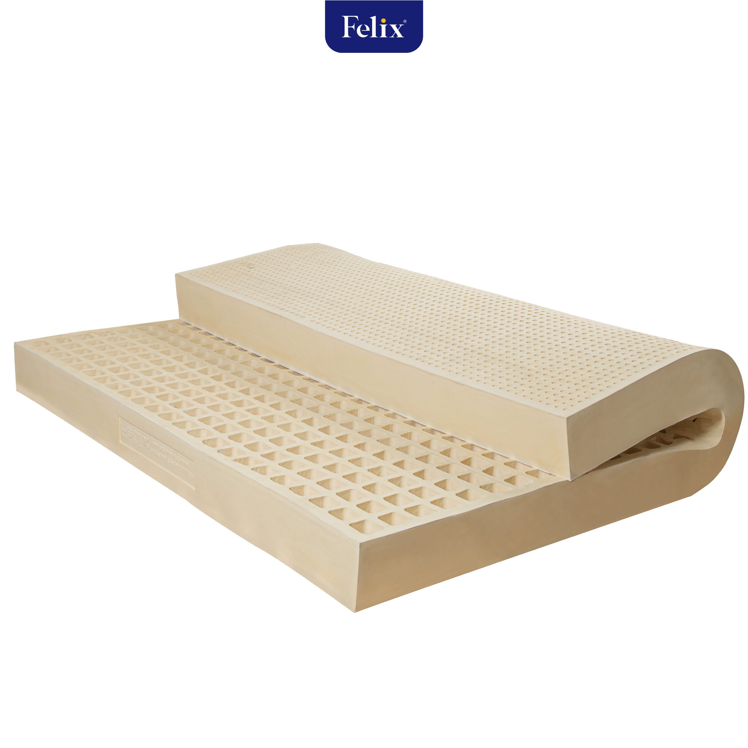Nệm cao su FELIX Comfort – Độ cứng tiêu chuẩn (Cấp độ 1) – Độ dày nệm 10cm