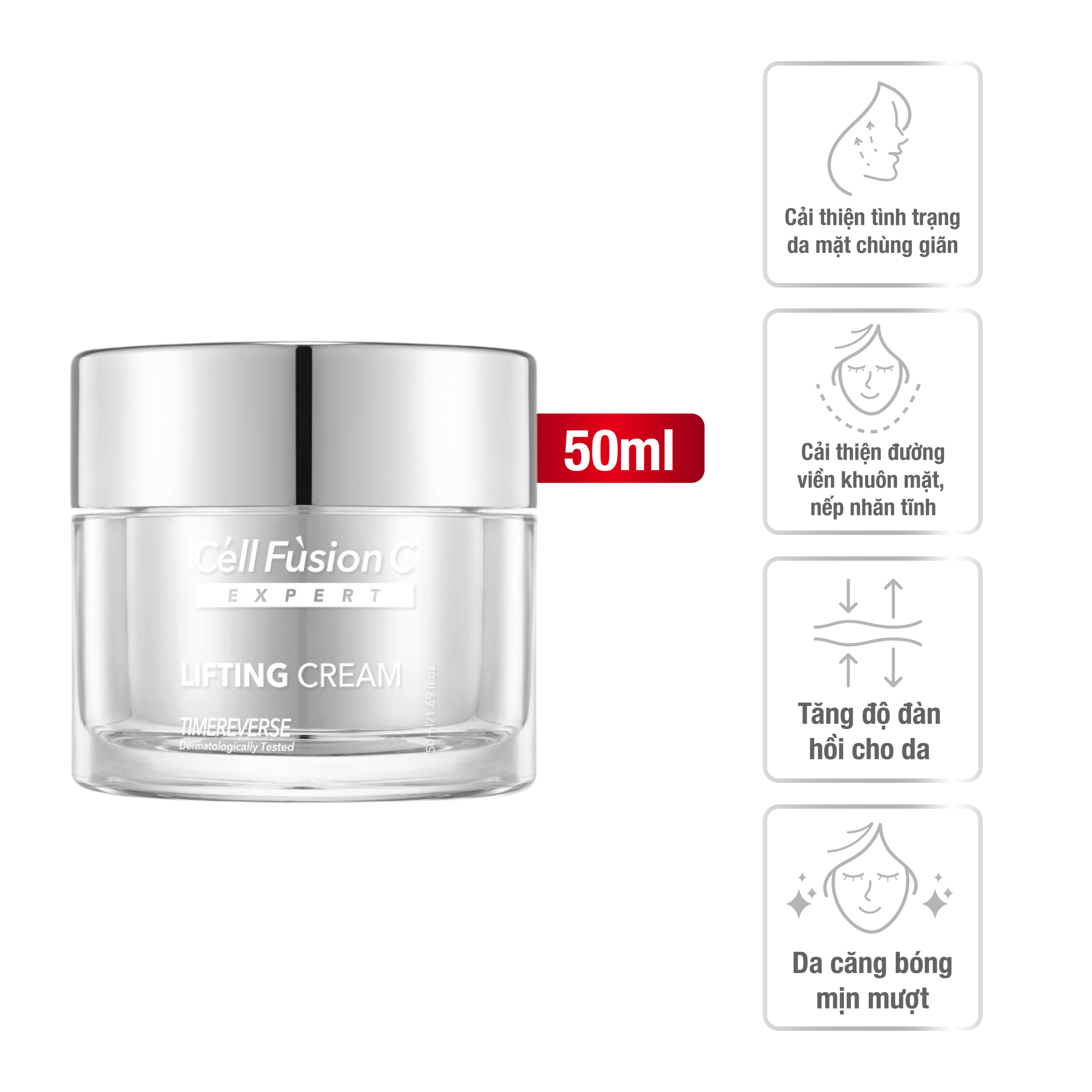 Kem dưỡng săn chắc da, ngăn ngừa lão hóa 50ml – Cell Fusion C Expert Time Reverse Lifting Cream