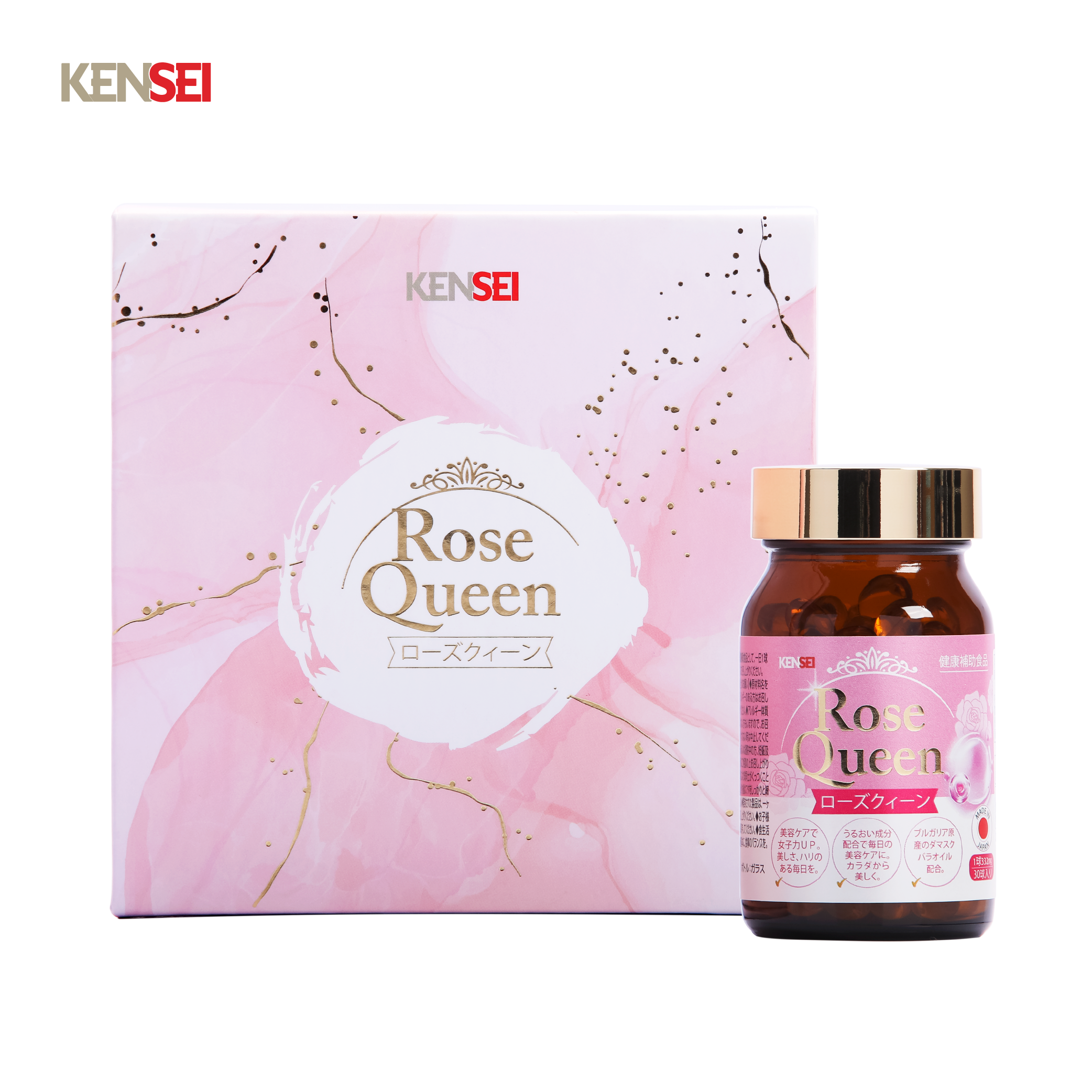 Viên uống thơm cơ thể cân bằng nội tiết Rose Queen 30v