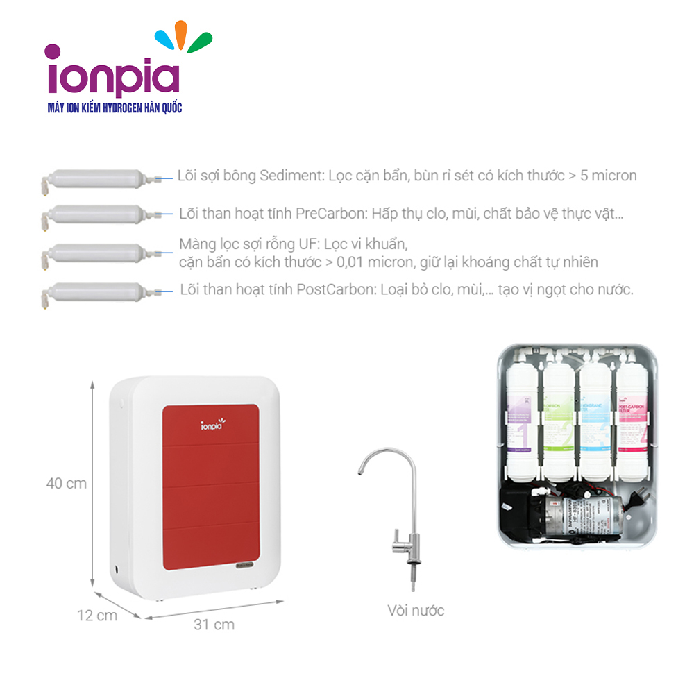 Máy lọc nước nguyên khoáng có bơm IONPIA ION-UFS4