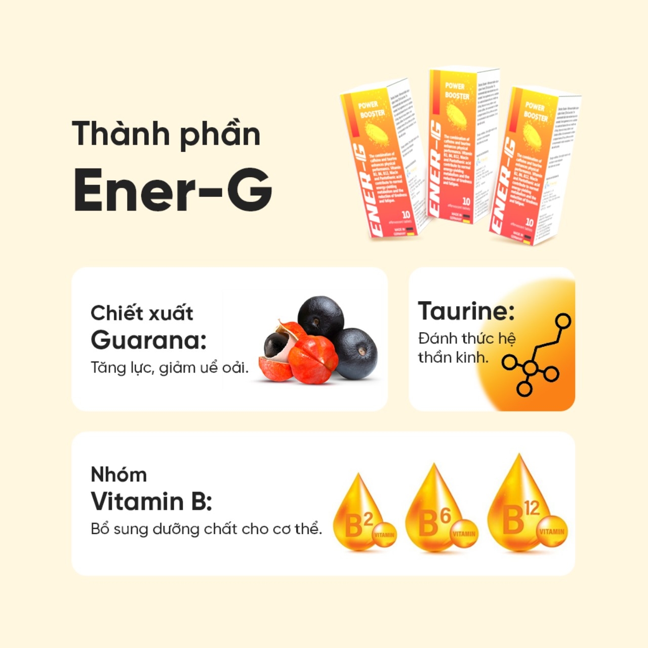 Thực phẩm bảo vệ sức khỏe viên sủi Ener G