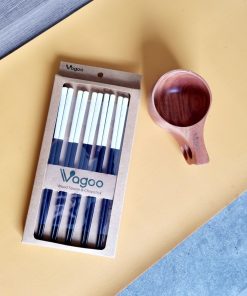 Bộ đũa ăn cao cấp đen cán trắng