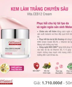 Kem dưỡng trắng & đều màu da 50ml – Cell Fusion C Expert WhiteCure Vita.CEB12 Cream