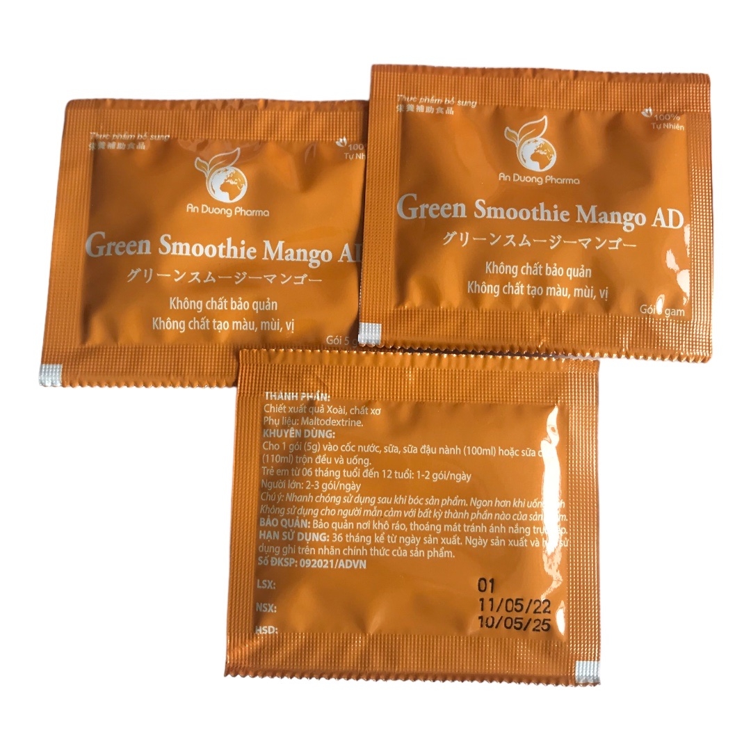 Chiết xuất quả Xoài Green Smoothie Mango AD (20gói x 5g)