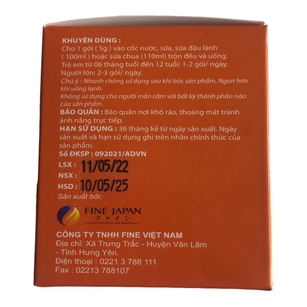 Chiết xuất quả Xoài Green Smoothie Mango AD (20gói x 5g)