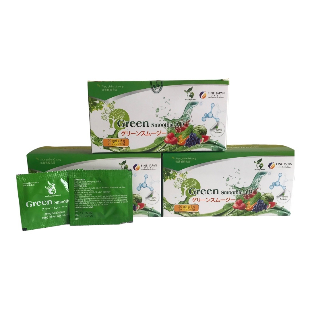 Bột tổng hợp 219 loại rau củ Green Smoothie AD (20gói x 5g)
