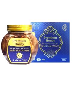 Mật ong đông trùng hạ thảo nhân sâm Canada 500gr