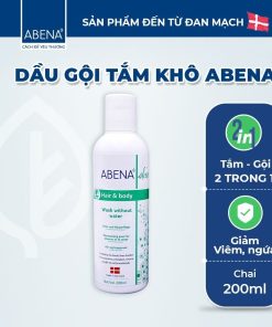 Dầu Gội tắm Khô Abena Hair & Body Wash 200ml