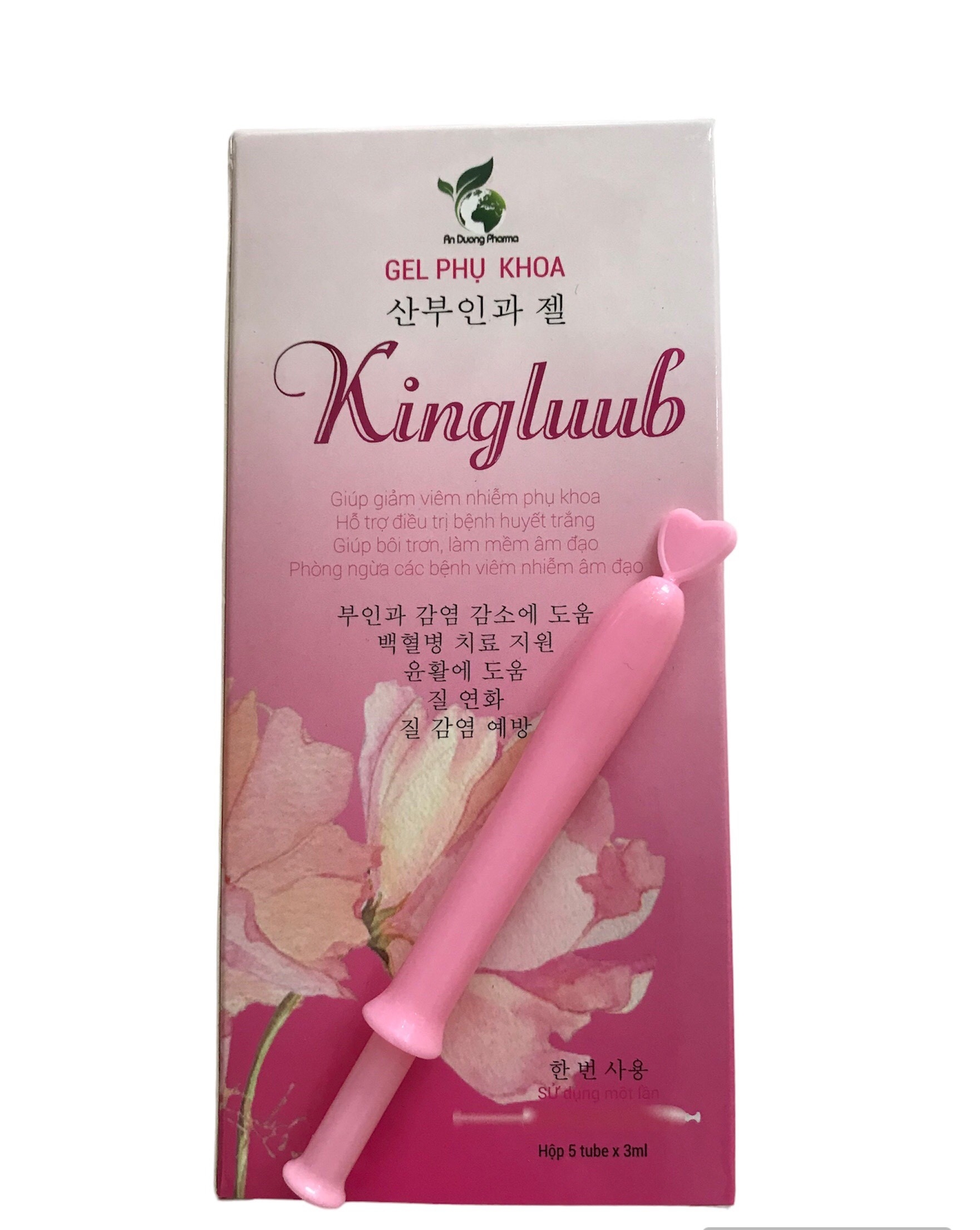 Gel phụ khoa King Luub hỗ trợ ngừa viêm, ngứa, duy trì độ ẩm, pH vùng kín (5ống x 3ml)