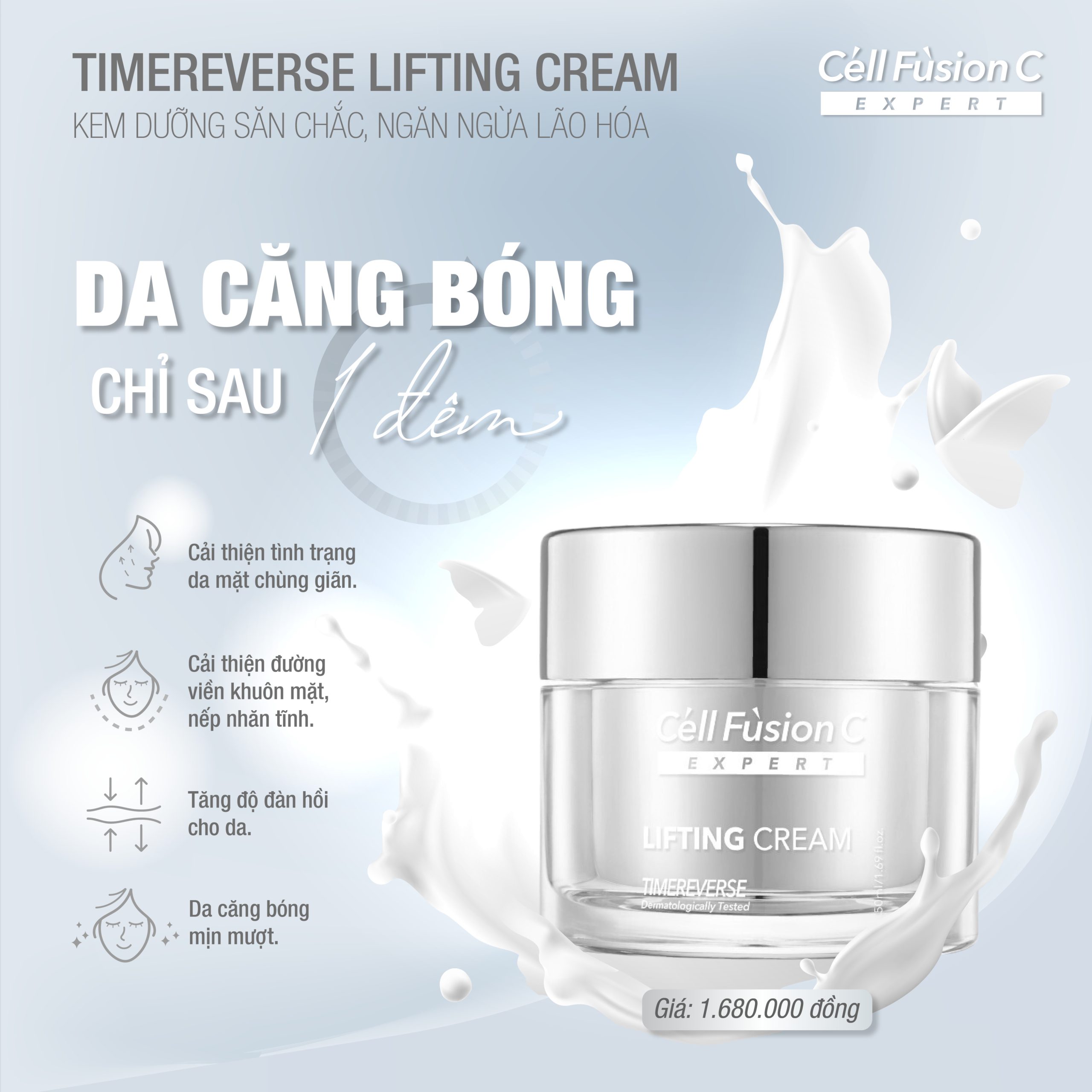 Kem dưỡng săn chắc da, ngăn ngừa lão hóa 50ml – Cell Fusion C Expert Time Reverse Lifting Cream