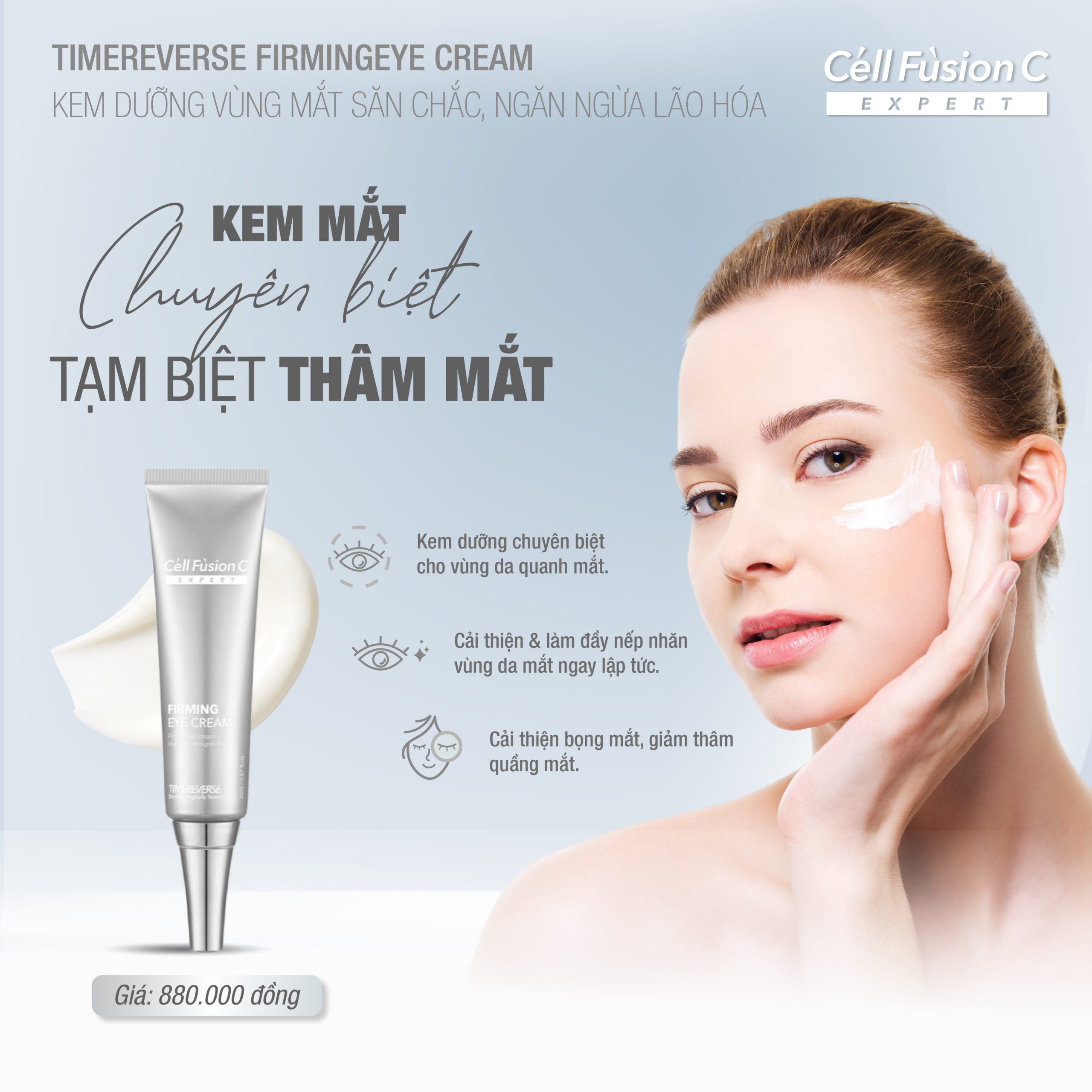 Kem dưỡng vùng mắt giúp săn chắc da, ngăn ngừa lão hóa 20ml – Cell Fusion C Expert Time Reverse Firming Eye Cream