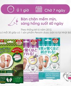 Túi ủ tẩy da chết và tái tạo da chân Perorin (Hộp 01 túi) Foot Peeling Pack – PERORIN